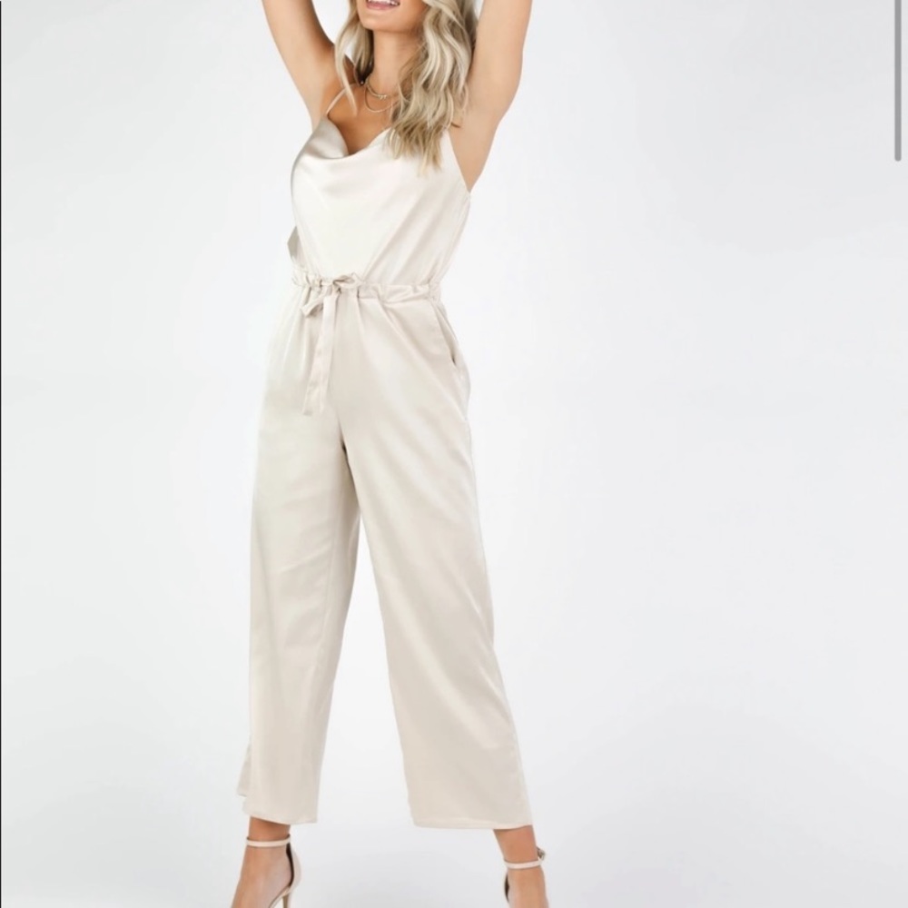 NTW KITTENISH Champagne Jumpsuit - Picture 2 of 6